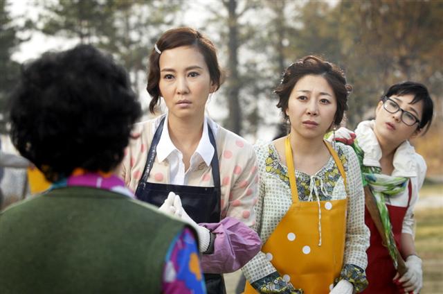 김남주의 아줌마 연기가 돋보였던 MBC 드라마 ‘내조의 여왕’의 한 장면.