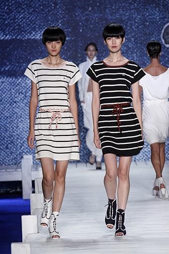 라코스테 2010년 봄·여름 패션쇼 장면.
