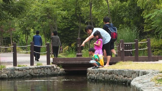 답답한 도심 속에서 삶의 여유와 자연의 생명력을 느낄 수 있는 인공하천. 경기도 부천에 있는 ‘시민의 강’에서 인간과 자연의 공존 가능성을 들여다본다. EBS 제공