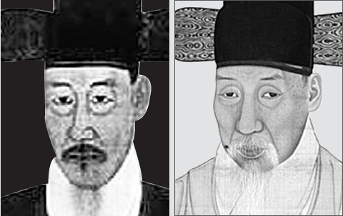 정조 때 두 재상 노론 벽파 김종수(왼쪽, 한국학중앙연구원 소장)와 남인 채제공(수원 선경도서관 소장)은 서로 역적으로 몰아붙이면서 경쟁했다. 이들이 당파의 입장을 대변하기보다 당시 백성의 살림살이를 걱정하는 정책을 내놓았더라면, 조선 후기는 상당히 많이 달라졌을지도 모르겠다.