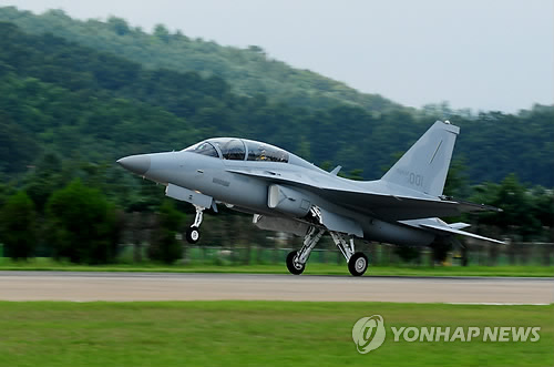 국산 경공격기인 FA-50 << 연합뉴스 DB >>