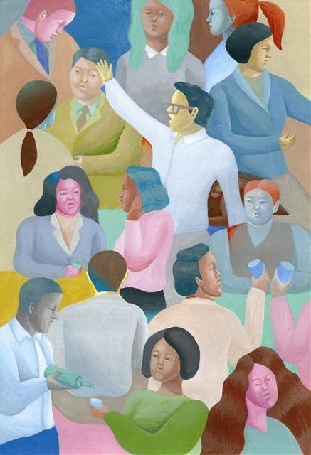 정이현 작가의 ‘말하자면 좋은 사람’에 실린 백두리 화가의 작품.
