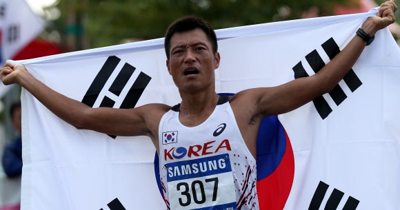 <아시안게임> 경보 남자 50㎞ 은메달