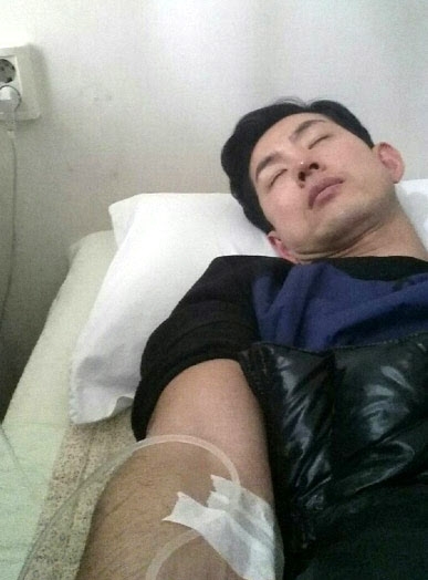 인터넷 카페에 올라온 박창진 사무장 모습