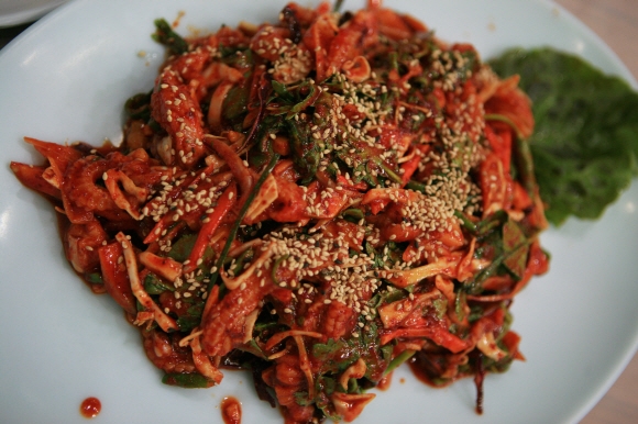 간재미무침