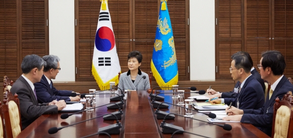 NSC 상임위 보고 받는 朴대통령