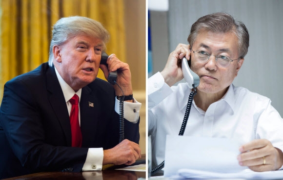 한·미 정상 첫 통화 