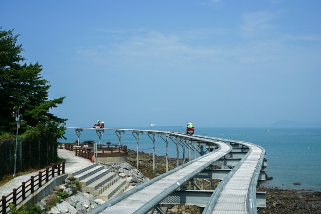 충남 보령의 스카이 바이크.