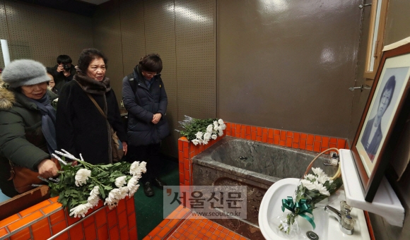 이한열의 어머니, 박종철 열사 추모