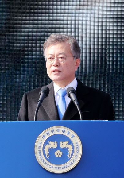 3ㆍ1절 기념식, 기념사 하는 문 대통령