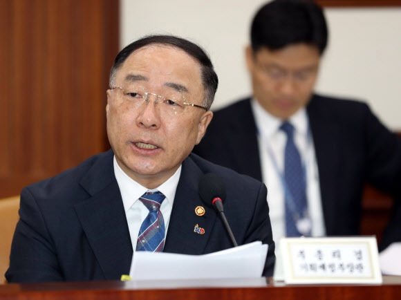 경제활력대책회의에서 발언하는 홍남기 부총리