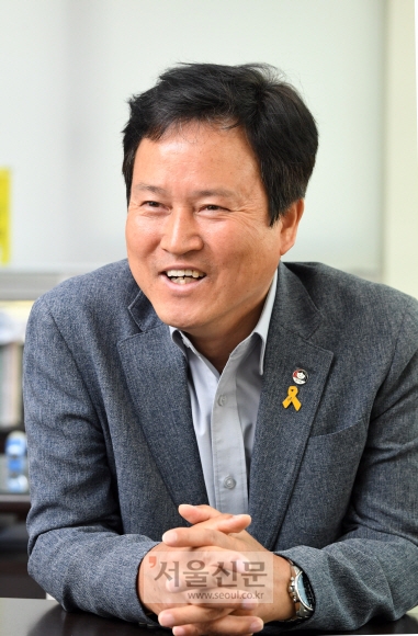 권정오 전교조 위원장. 도준석 기자 pado@seoul.co.kr