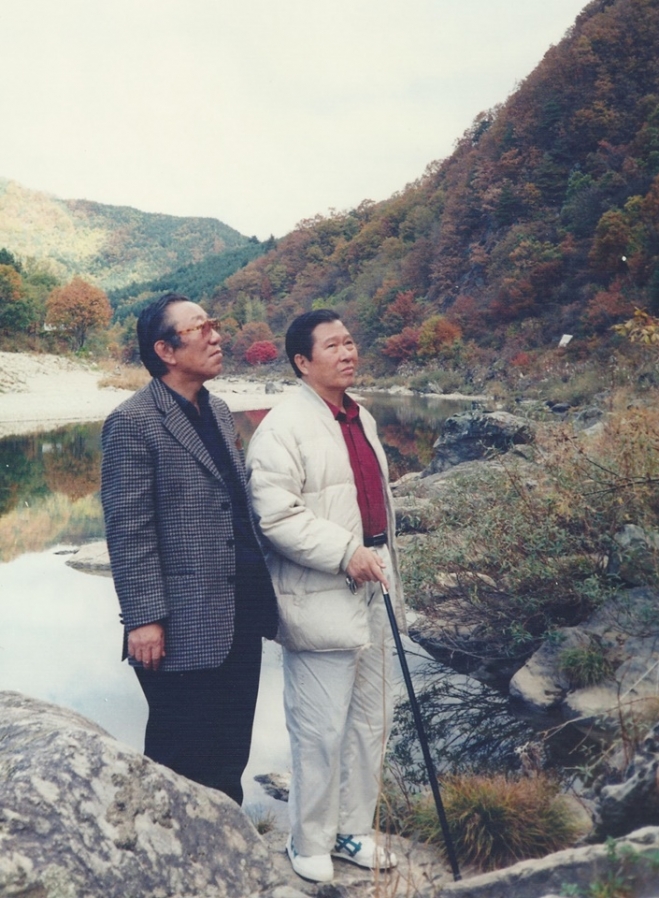 김대중 전 대통령과 허만기 총재. 도덕성회복 국민연합 제공