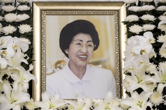 이희호 여사. 연합뉴스