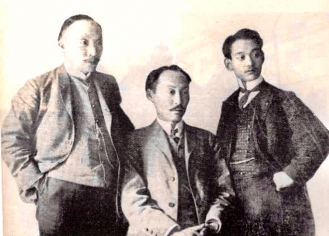 1907년 고종의 밀서를 받아 네덜란드 헤이그 만국평화회의에서 일본의 침략 행위를 규탄하고자 했던 이준(왼쪽부터), 이상설, 이위종. 서울신문 DB