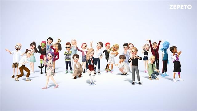 메타버스 플랫폼 제페토의 아바타들. 제페토는 인공지능(AI) 기반의 얼굴 인식 기술을 통해 아바타를 만들 수 있다. 네이버제트 제공