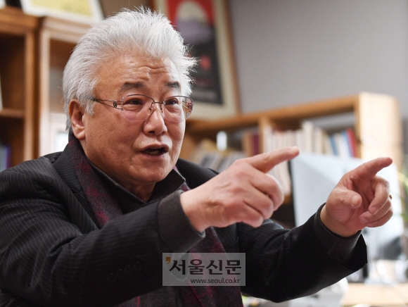 박형식 국립오페라단 단장이 8일 서울신문과 인터뷰하고 있다. 사진 박윤슬 기자