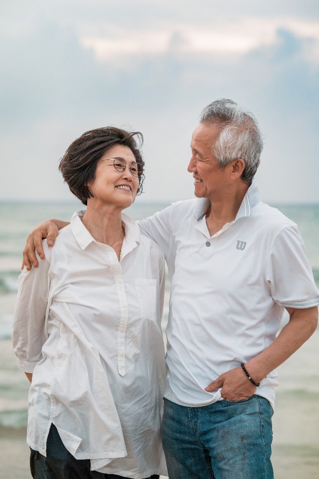 하주홍,좌영매(왼쪽) 부부