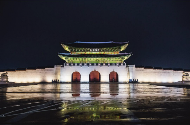 광화문 야경. 류재민 기자