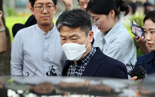 보석 석방되는 이임재 전 용산경찰서장