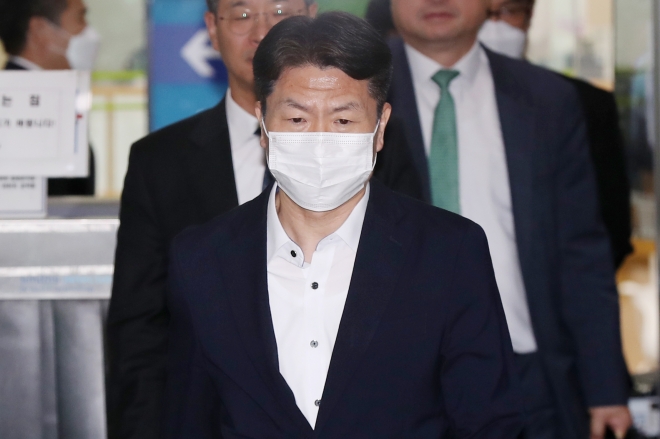 법원 떠나는 이임재 전 용산서장