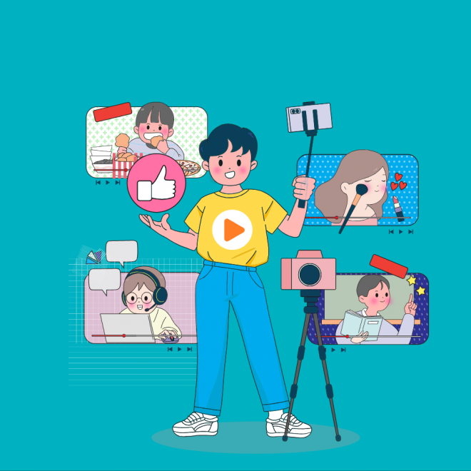 유튜버 자료 이미지. 아이클릭아트