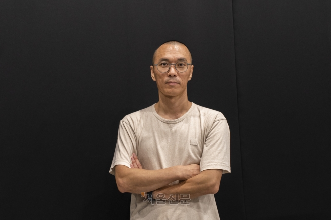 2023년을 빛낸 무용예술가상을 받은 김성용 국립현대무용단장. 류재민 기자