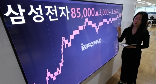 반도체주 연일 강세에 52주 신고가 경신한 삼성전자