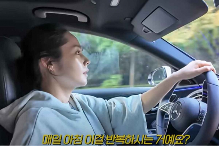 현재는 비공개된 한가인 라이딩 유튜브 영상