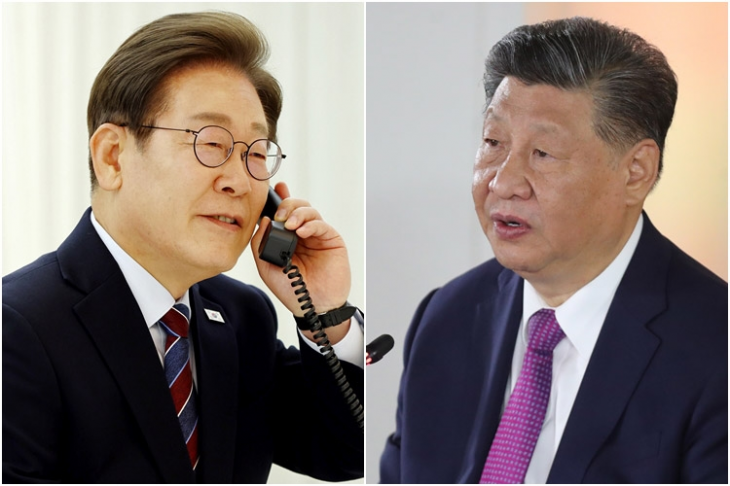 이재명 대통령과 시진핑 중국 국가주석