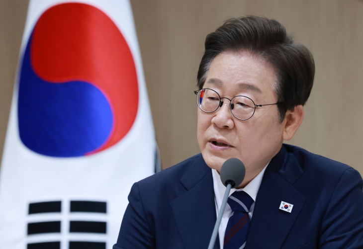 이재명 대통령이 1일 서울 용산 대통령실 청사에서 열린 국무회의에서 발언하고 있다. 2025.7.1 연합뉴스