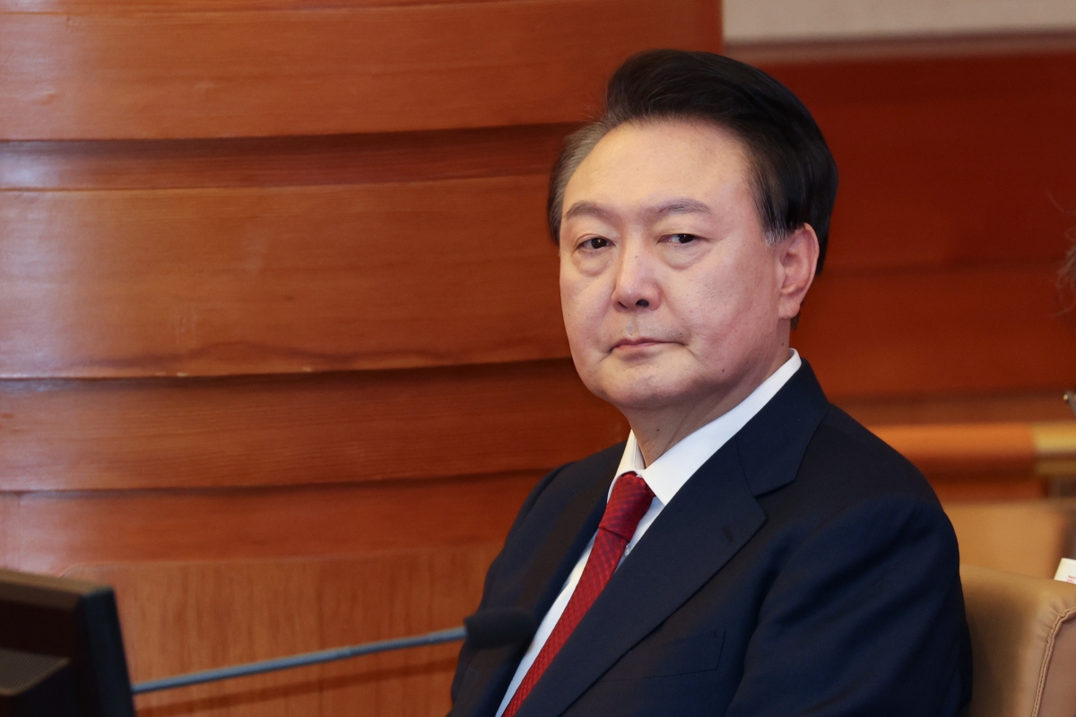 계엄사태 이후 첫 공개석상 나선 윤석열 대통령