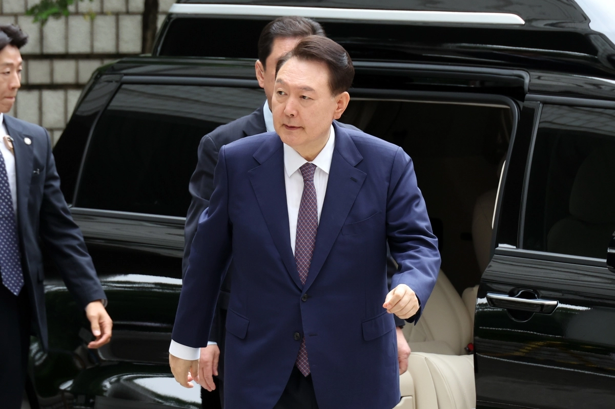 법원 도착한 윤석열 전 대통령 법원 도착한 윤석열 전 대통령