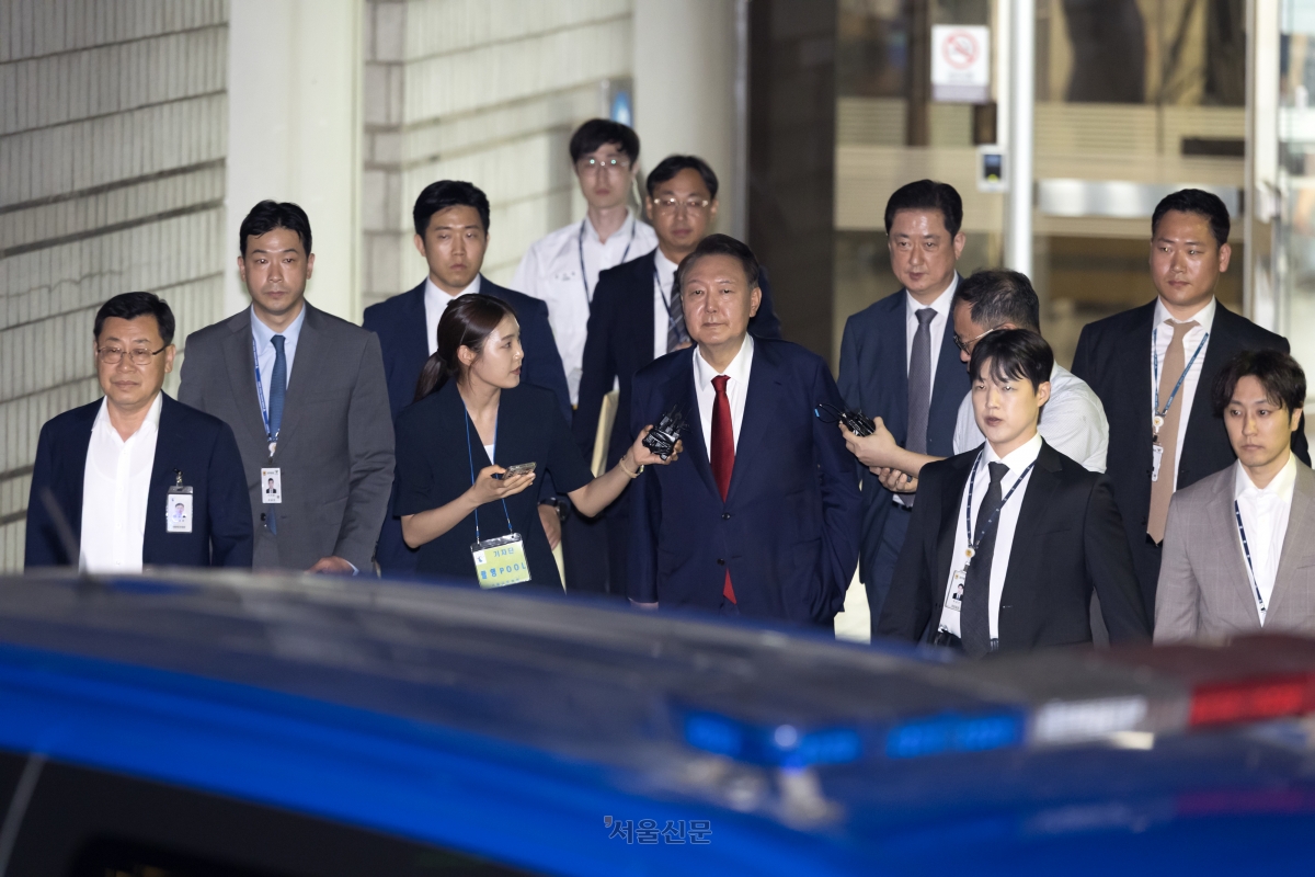 구속 전 피의자심문 마친 윤석열 전 대통령