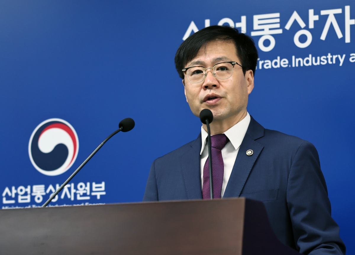 여한구 산업통상자원부 통상교섭본부장이 14일 정부세종청사에서 한미 통상협의 관련 브리핑을 하고 있다. 2025.7.14 산업통상자원부 제공